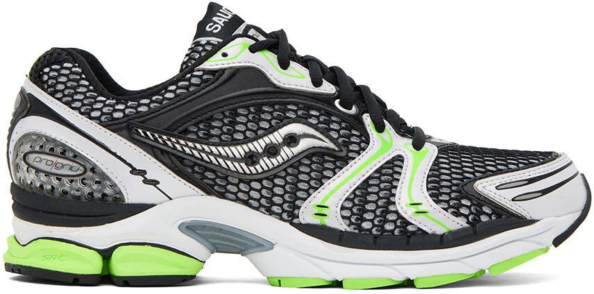 Saucony Black & Silver Progrid Triumph 4 Sneakers - Picture 4