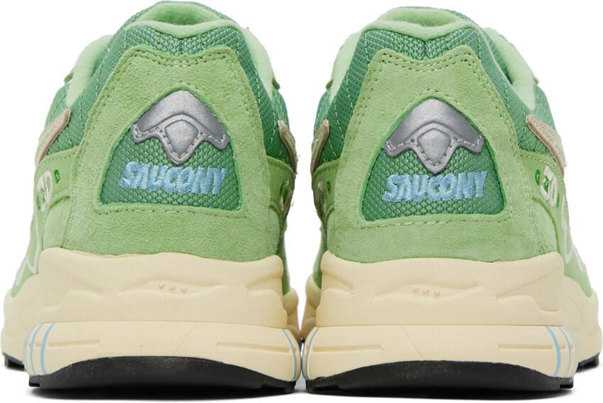 Saucony Green 3D Grid Hurricane Sneakers - Picture 5