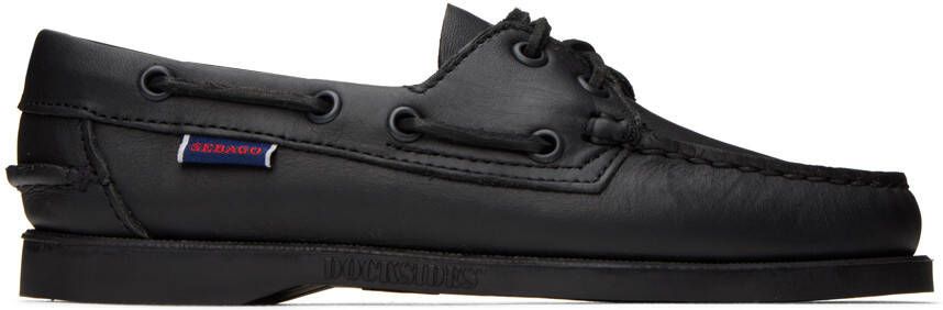 Sebago Black Docksides Oxfords - Picture 6