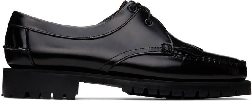 Sebago Black James Fringe Lug Loafers - Picture 6