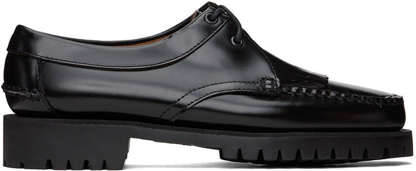 Sebago Black James Fringe Lug Loafers - Picture 3
