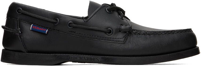 Sebago Black Portland Boat Shoes - Picture 5