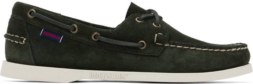 Sebago Green Portland Boat Shoes