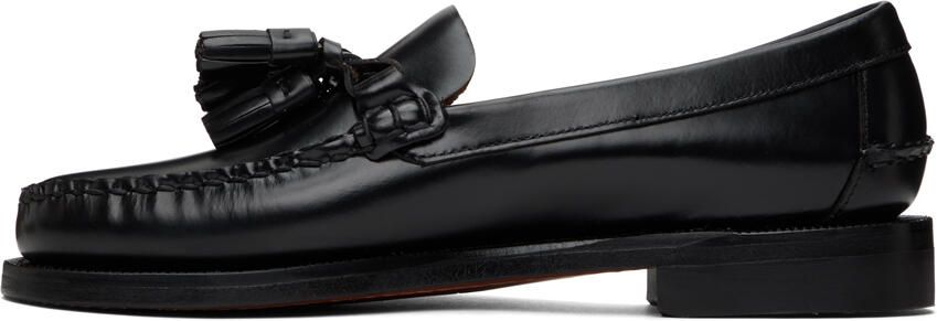 Sebago Black Dan Triple Fringe Loafers - Picture 4