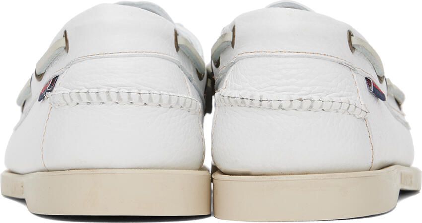 Sebago White Portland Martellato Boat Shoes - Picture 2
