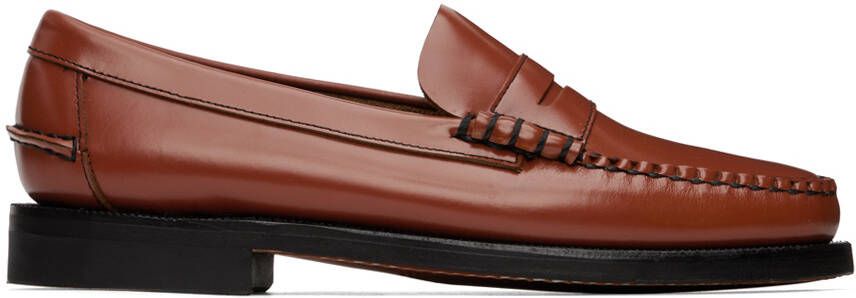 Sebago Tan Classic Dan Loafers - Picture 6