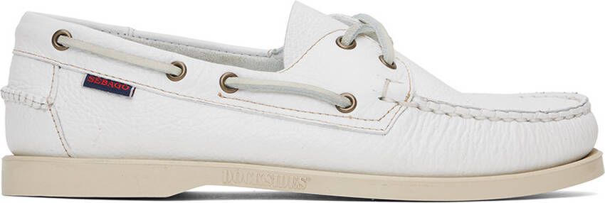 Sebago White Portland Martellato Boat Shoes - Picture 5