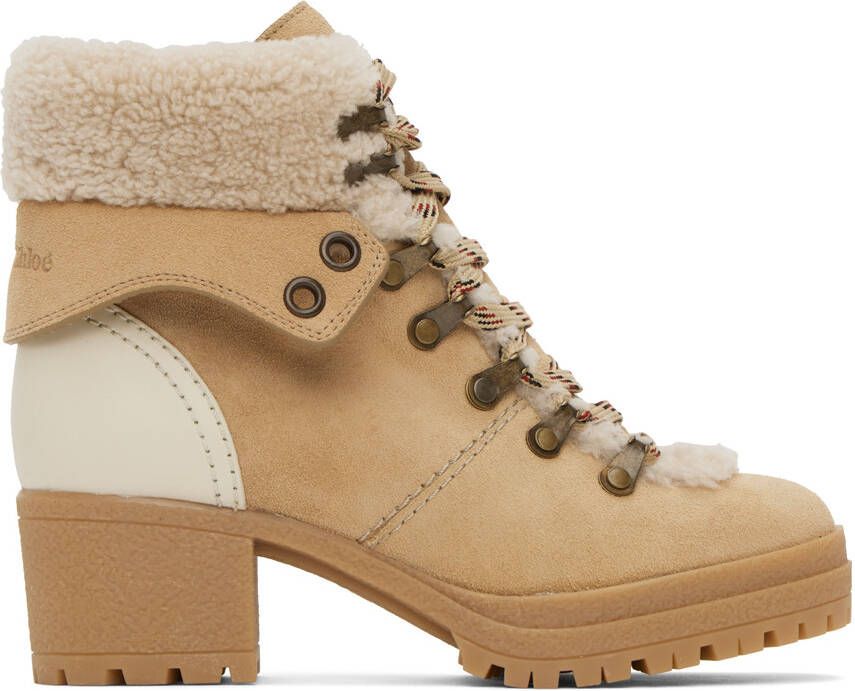 See by Chloé Beige Eileen Boots