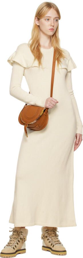 See by Chloé Beige Eileen Shearling Ankle Boots - Picture 4