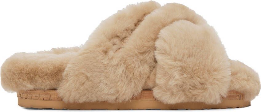 See by Chloé Beige Faux-Fur Slides - Picture 5