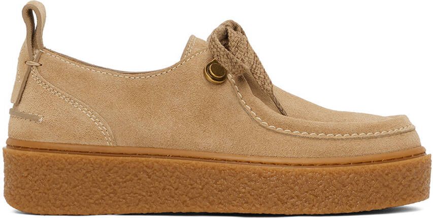 See by Chloé Beige Jille Brogue Loafers - Picture 5