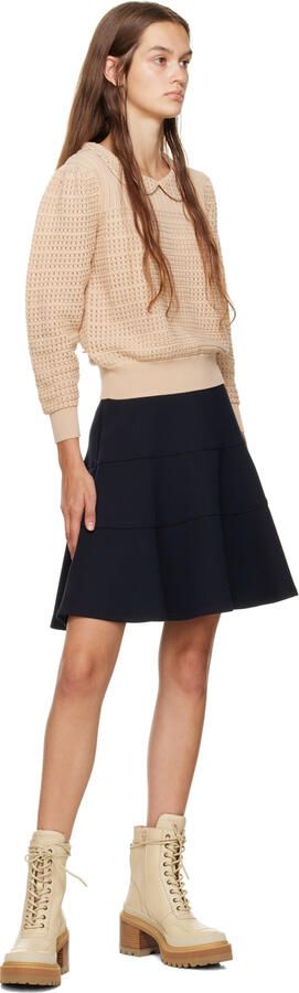 See by Chloé Beige Mahalia Ankle Boots - Picture 4