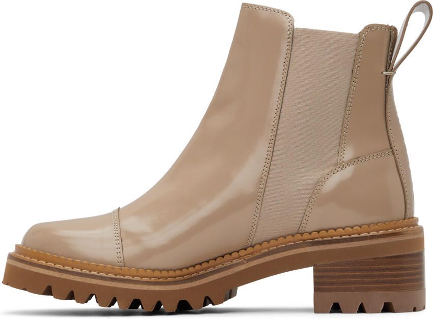 See by Chloé Beige Mallory Chelsea Boots - Picture 3