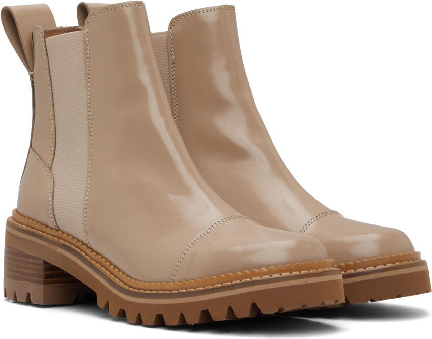 See by Chloé Beige Mallory Chelsea Boots - Picture 2
