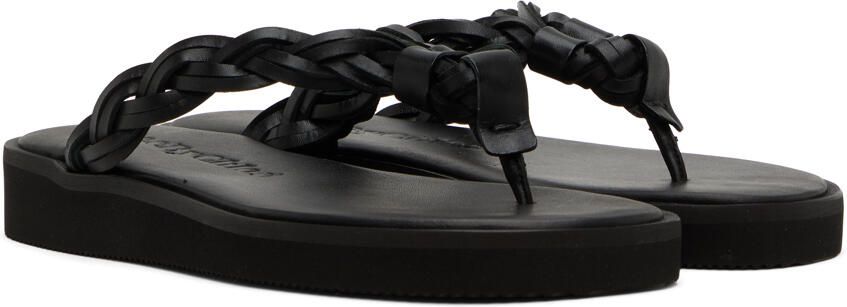 See by Chloé Black Braided Flat Sandals - Picture 2