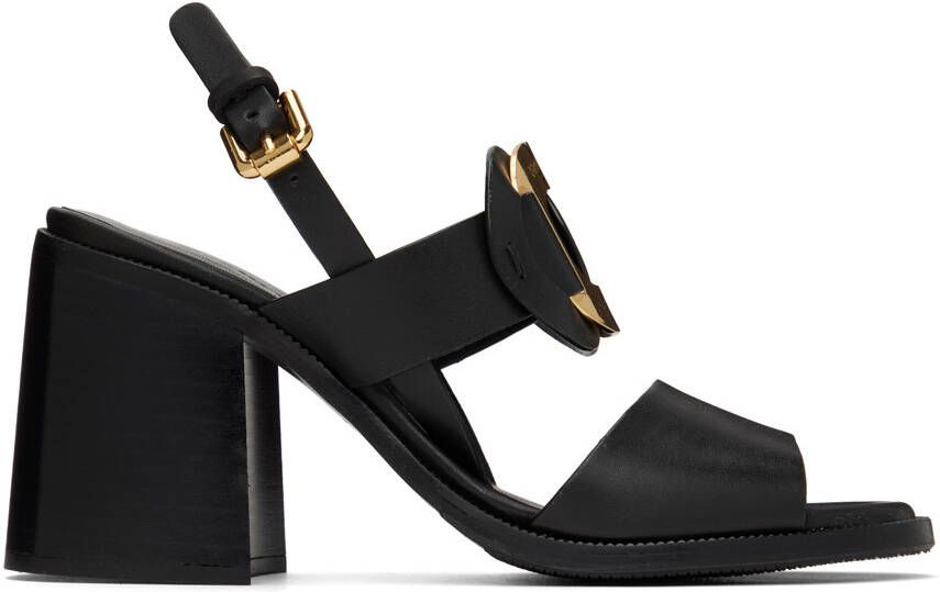 See by Chloé Black Chany Heeled Sandals - Picture 5