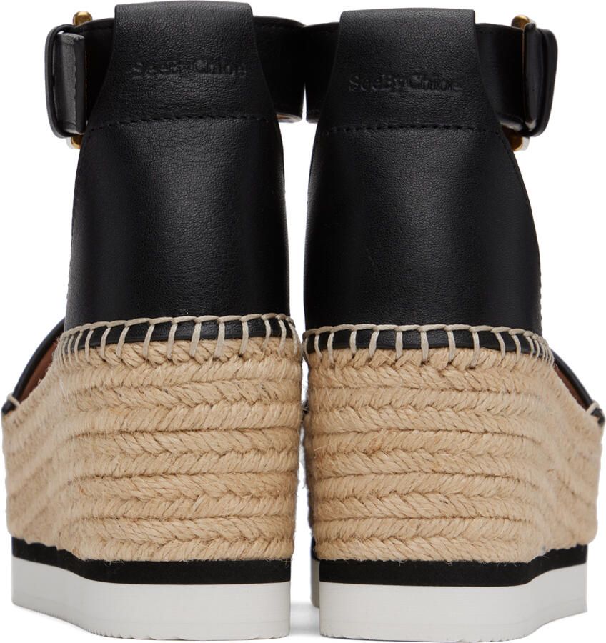 See by Chloé Black Glyn Espadrille Sandals