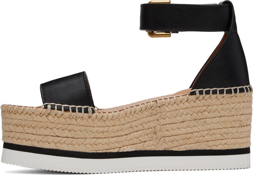 See by Chloé Black Glyn Espadrille Sandals - Picture 3
