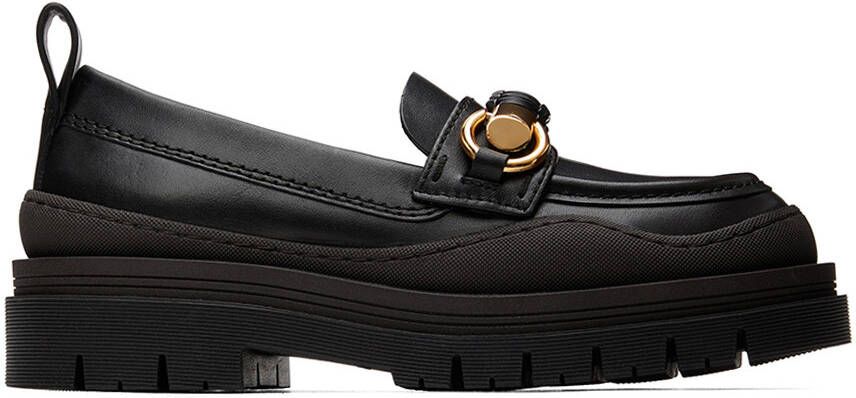 See by Chloé Black Lylia Lug Loafers - Picture 4