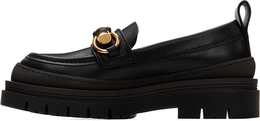 See by Chloé Black Lylia Lug Loafers - Picture 3