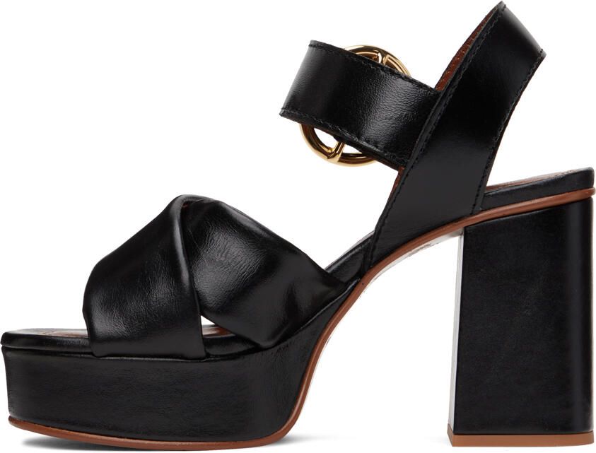 See by Chloé Black Lyna Heeled Sandals - Picture 3