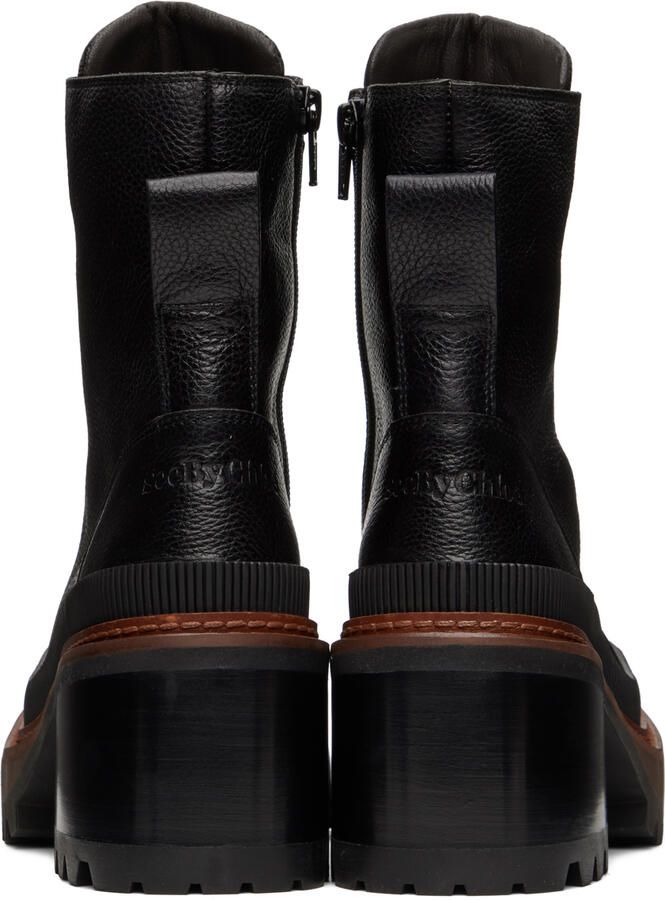 See by Chloé Black Mahalia Ankle Boots - Picture 3