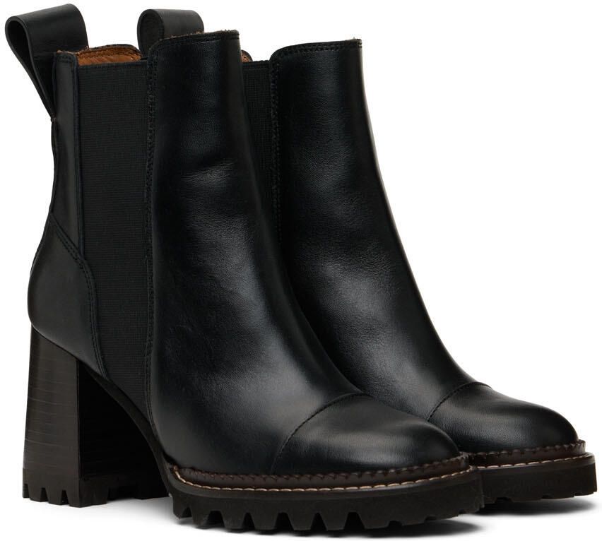 See by Chloé Black Mallory Ankle Boots - Picture 2