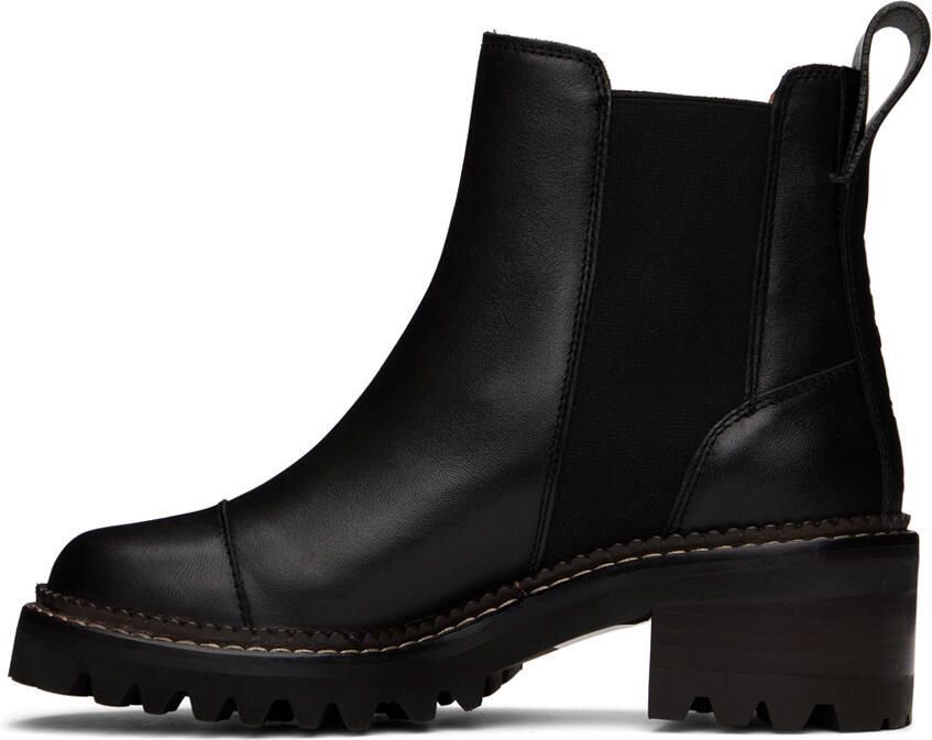 See by Chloé Black Mallory Ankle Boots - Picture 3