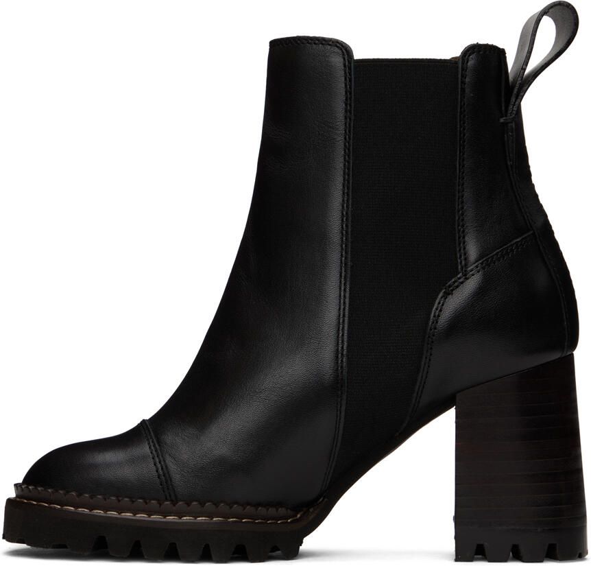 See by Chloé Black Mallory Chelsea Boots