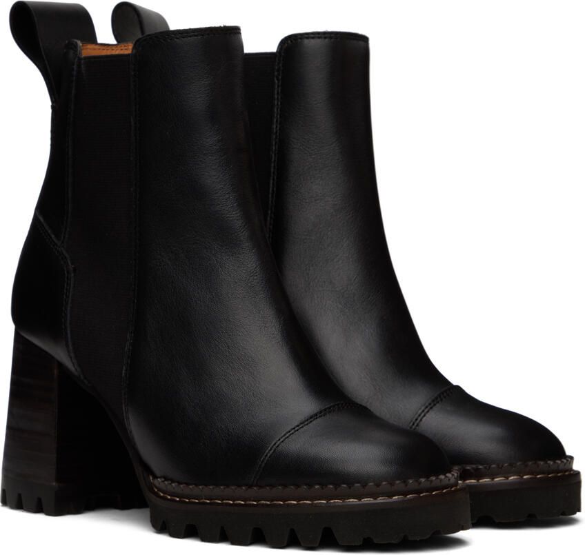 See by Chloé Black Mallory Chelsea Boots - Picture 2