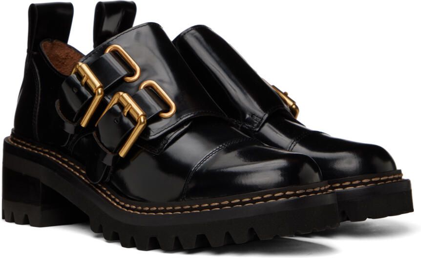 See by Chloé Black Mallory Heels - Picture 2