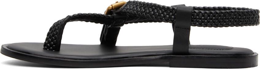 See by Chloé Black Nola Braided Sandals - Picture 4