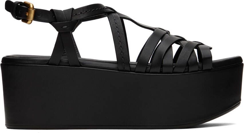 See by Chloé Black Sierra Heeled Sandals - Picture 4