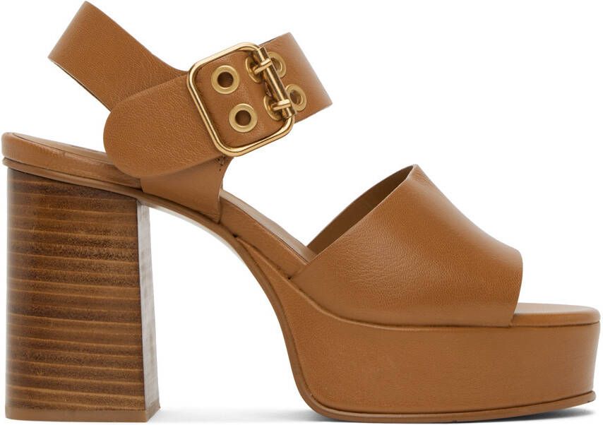 See by Chloé Brown Lexy Heeled Sandals - Picture 5