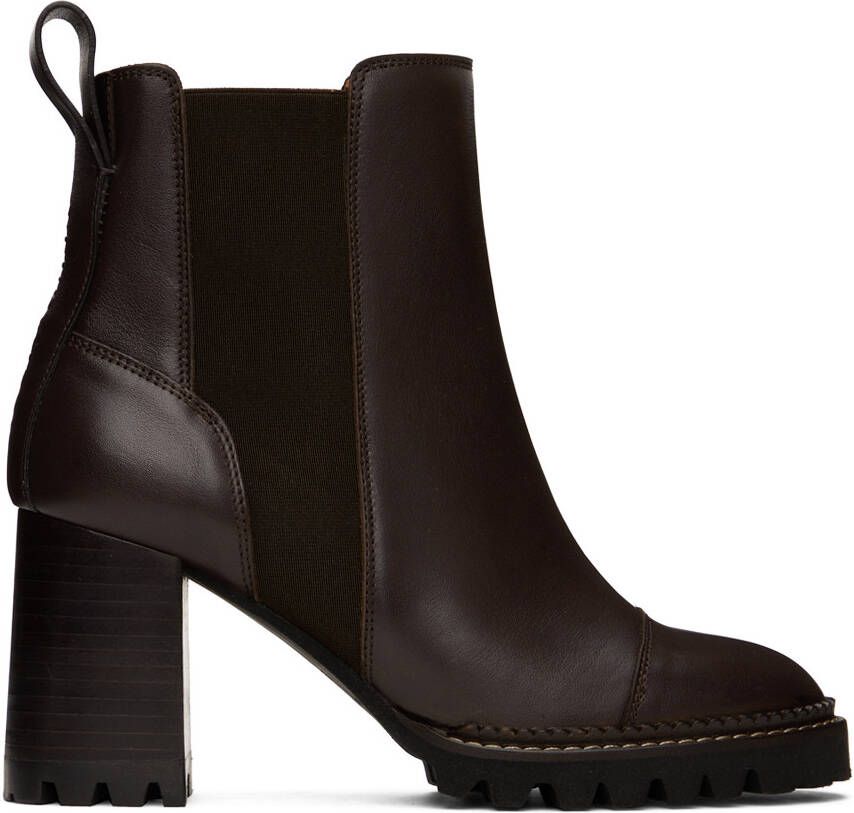 See by Chloé Brown Mallory Chelsea Boots - Picture 4