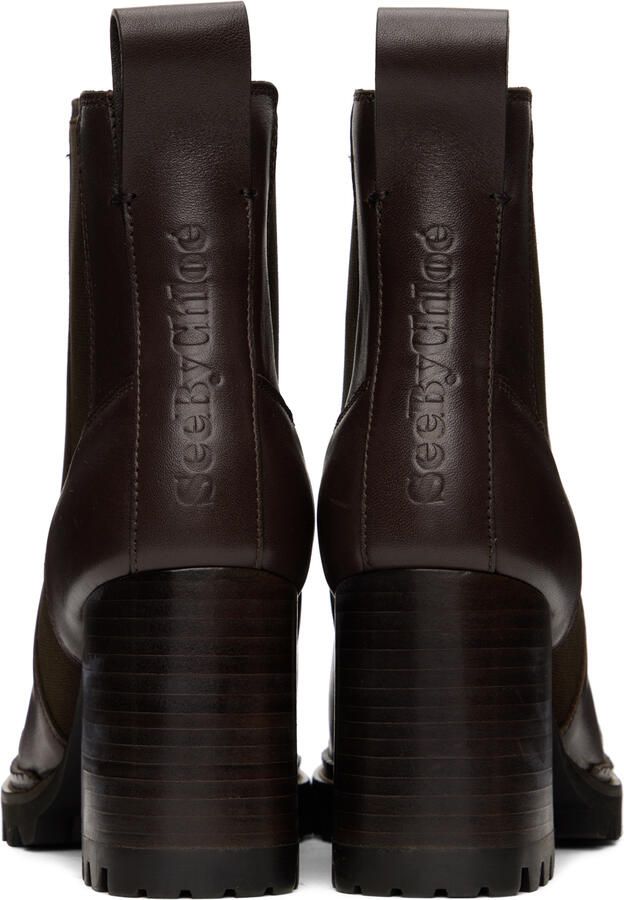 See by Chloé Brown Mallory Chelsea Boots - Picture 3