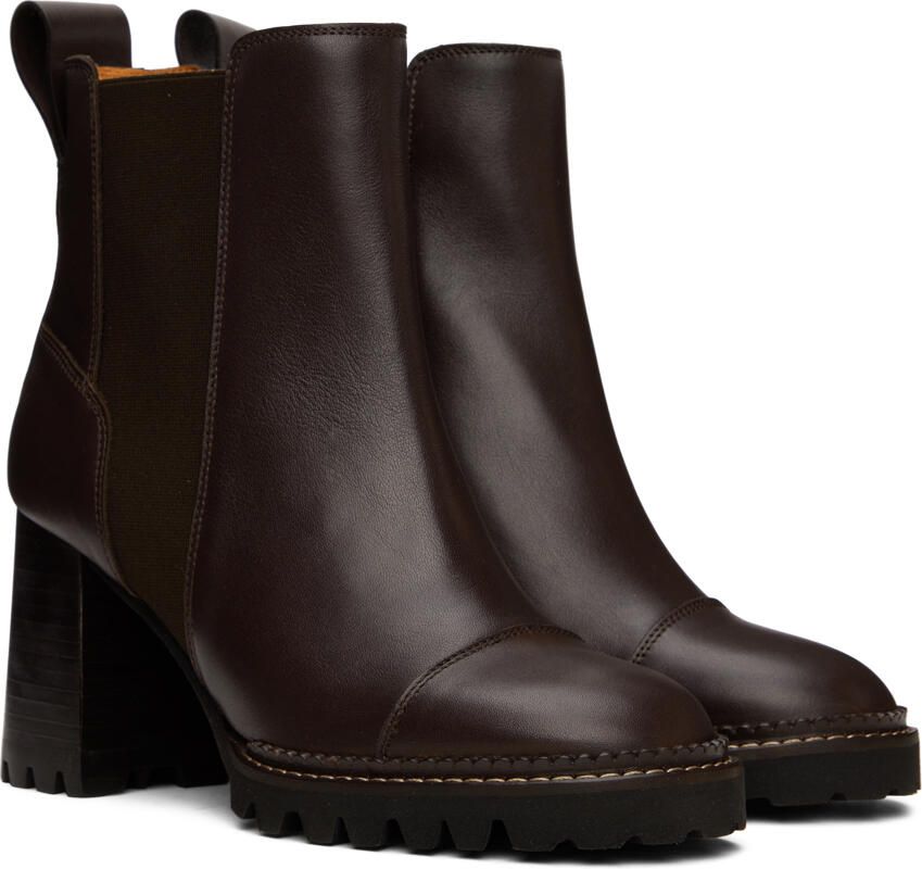 See by Chloé Brown Mallory Chelsea Boots