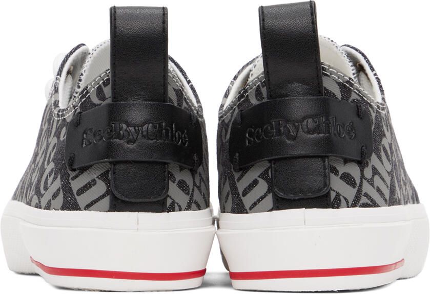 See by Chloé Gray Aryana Denim Sneakers