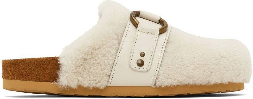 See by Chloé Off-White Gema Shearling Mules - Picture 5