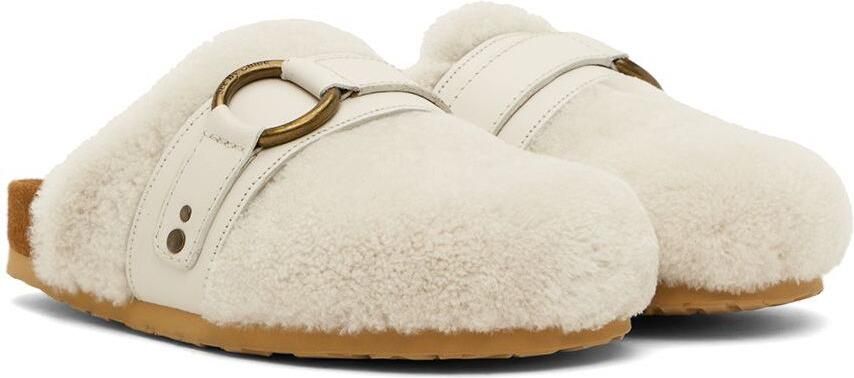 See by Chloé Off-White Gema Shearling Mules - Picture 2
