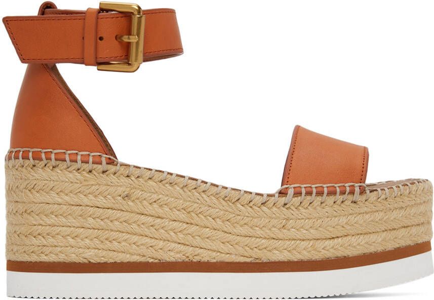 See by Chloé Orange Glyn Espadrille Sandals