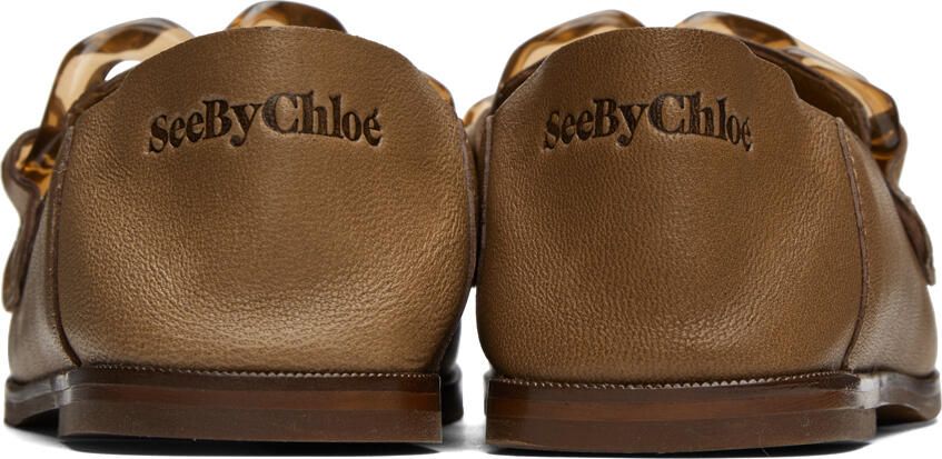 See by Chloé SSENSE Exclusive Brown Mahe Loafers