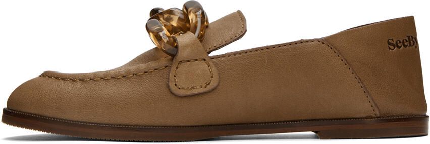 See by Chloé SSENSE Exclusive Brown Mahe Loafers - Picture 3