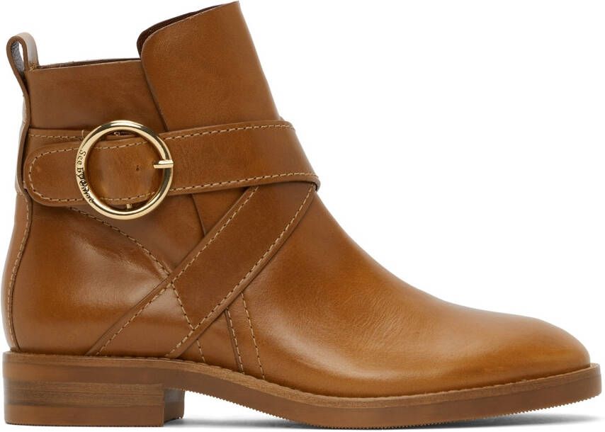 See by Chloé Tan Lyna Ankle Boots - Picture 5