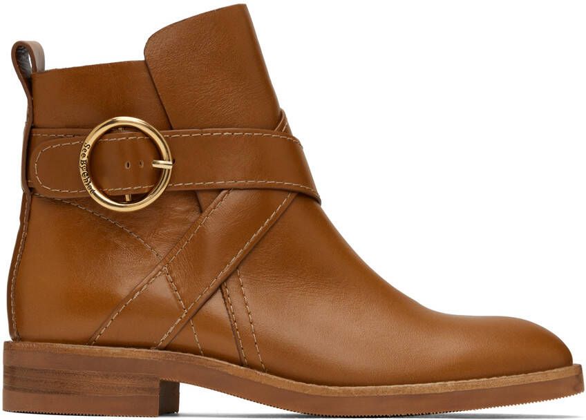 See by Chloé Tan Lyna Ankle Boots - Picture 5