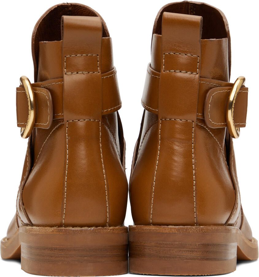 See by Chloé Tan Lyna Ankle Boots