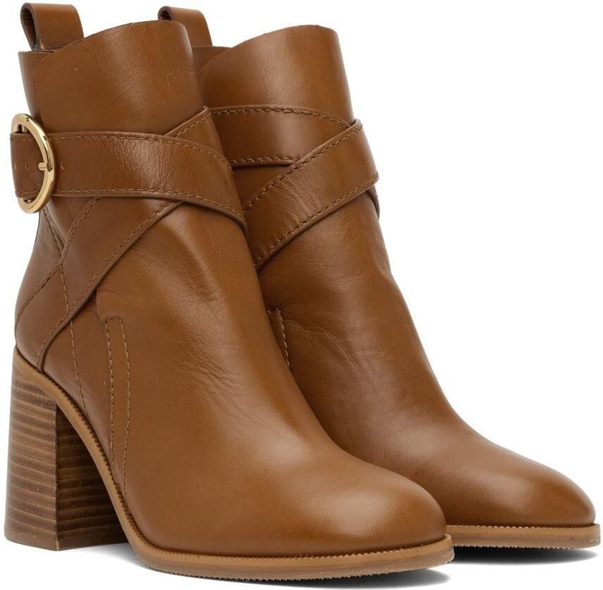 See by Chloé Tan Lyna Ankle Boots