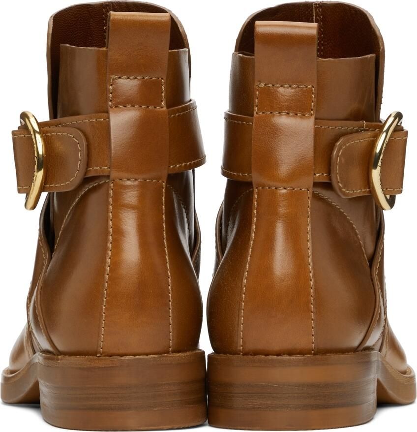 See by Chloé Tan Lyna Ankle Boots