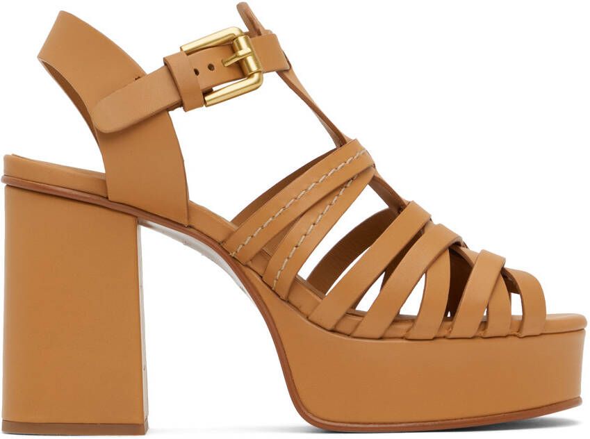 See by Chloé Tan Sierra Heeled Sandals - Picture 5