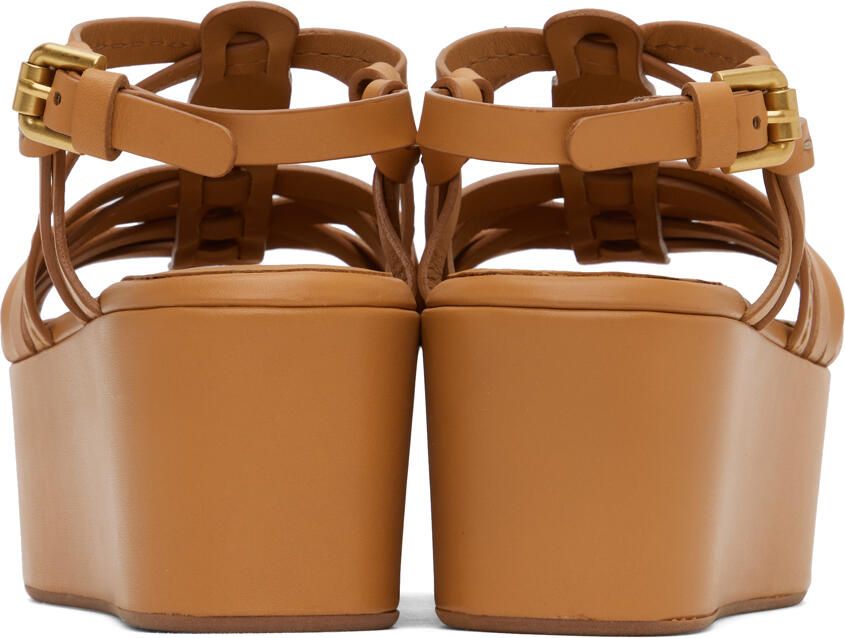 See by Chloé Tan Sierra Heeled Sandals